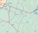 El mapa muestra las poblaciones de Lomas del Refugio.