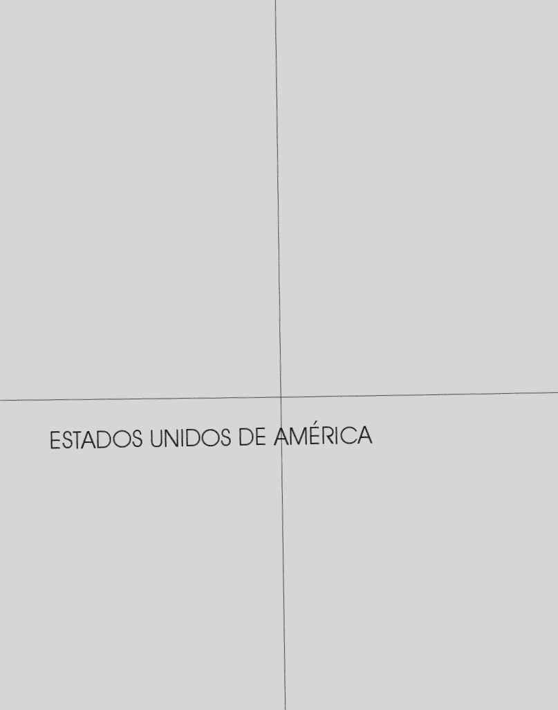 Este mapa muestra los Estados Unidos de America.