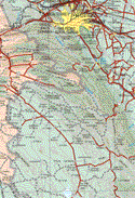 Este mapa muestra las poblaciones (pueblos) de El Carmen, El tunal, Los Linos, Jame, Los Llanos, Las Hormigas, Las Venturas, Tanque del Cerro.
