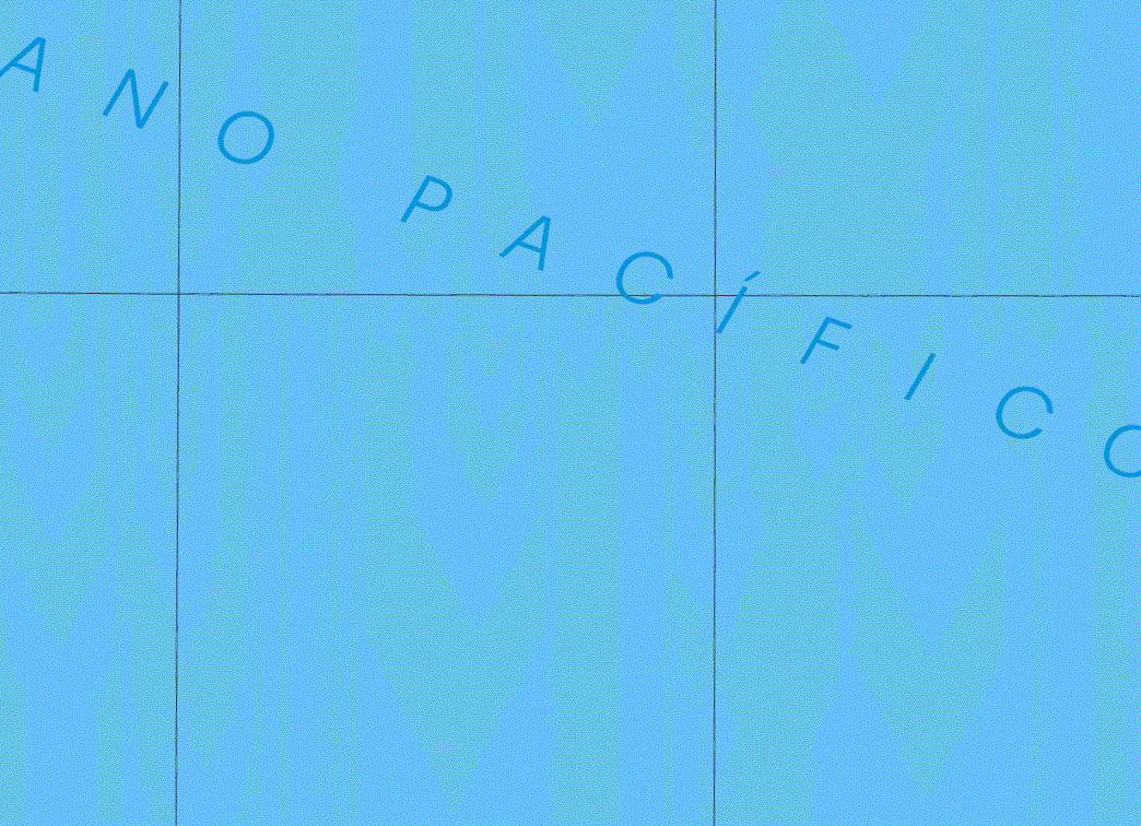 Este mapa muestra el Oceano Pacifico.
