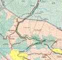 Este mapa muestra la poblacion de Tepoztlan. Ademas de las poblaciones y pueblos de  Fierro de Toro, Tres Marías, Coajumulco, San Juan Tlacotenco, Huitzilac, Huertas de San Pedro, Santa Catarina, San Andrés.