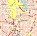 Este mapa muestra las ciudades de Cuernavaca, Temixco, Amador Salazar, Yahutepec de Zaragoza, Jiutepec, Emiiano Zapata, Xochitepec, Ticuman. Ademas de los poblados y pueblos de Tlahuapan, Tejalpa, Progreso, Pueblo Chico, Calera Chica, Cliserio Alanis, Villa de las Flores, Tetlama, San Isidro, Barranca Honda, Acatlipa, Mariano Matamoros, Mérida, Tezoyuca, Tepetzingo, Chiconcuac, Tetecalita.