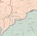 Este mapa muestra las poblaciones Valle de Vázquez, El Limón, Quilamula, Ajuchitlan, Huautla, Xochipala, Rancho Viejo, Santiopan.