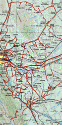 Este mapa muestra las poblaciones de Agualeguas, Ciudad Cerrano, Ciudad Guadalupe, Ciudad Apodaca, Ciudad de Allende, Montemorelos.